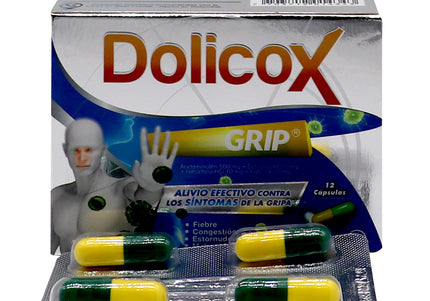 DOLICOX GRIP CAJA 12 CAPSULAS COA