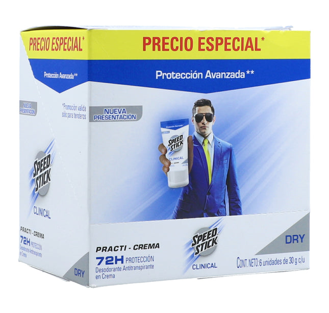Desodorante Men Speed Stick Clinical 30Gr 6 Und
