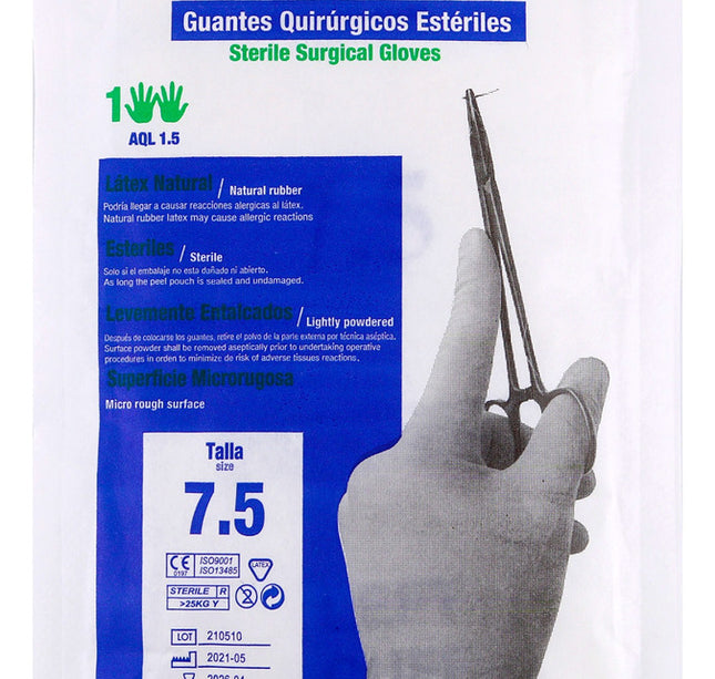 Guantes Quirurgicos Esteril Supreme Talla 7.5