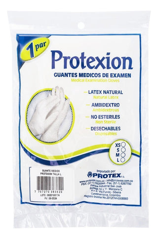 Guante Examen Protexion 10 Pares Talla L