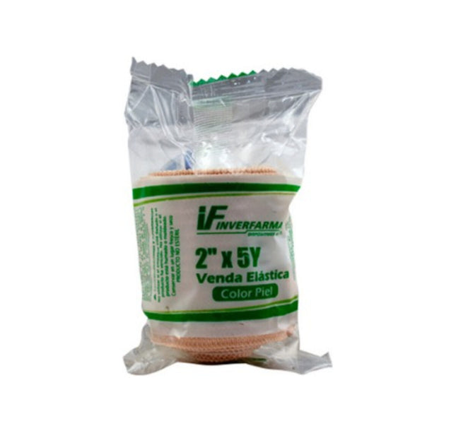 Venda Elastica Adhesiva 2X5 Piel Inverfama