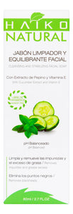 Jabón Limpiador Equilibrante Facial 80 Gr  Haiko