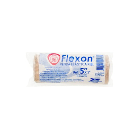 Venda Flexon Elastica Color Piel 5X5