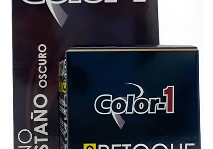 Polvo Retoque Raiz Castaño Oscuro Color-1 4Gr