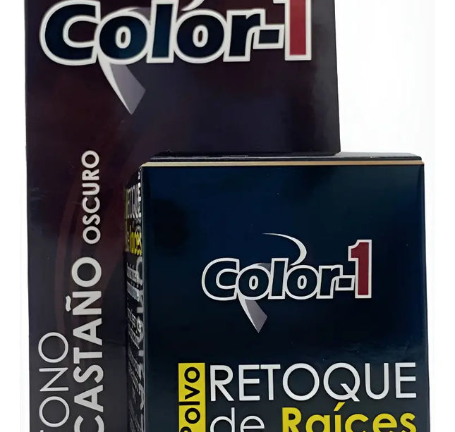 Polvo Retoque Raiz Castaño Oscuro Color-1 4Gr