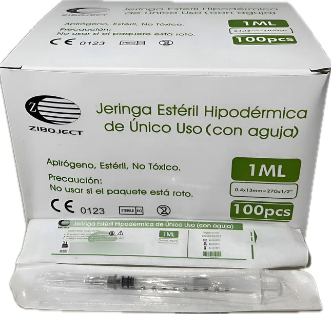 Jeringa 3P 1Ml 27Gx1/2 100 Unidades Amalgadent