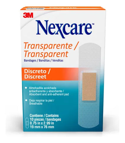 Banditas Nexcare Transparente 10 Unidades