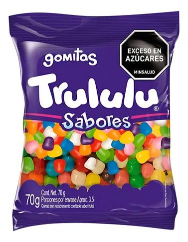 Gomas Trululu Sabores Bolsa 70 Gr