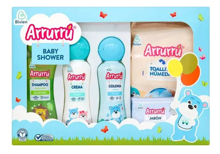 Estuche Arrurru Baby Shower Azul 5 Unds