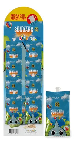 Bloqueador Sundark Ninos 8 Sobres 10 Gramos