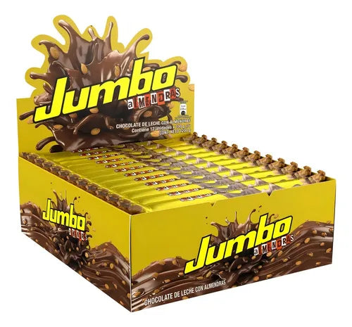 Chocolatina Jumbo Almendra Grande 12 Und