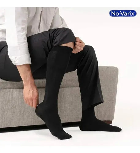 Calcetin Novarix Negro Hombre 15-20Mmhg T.M