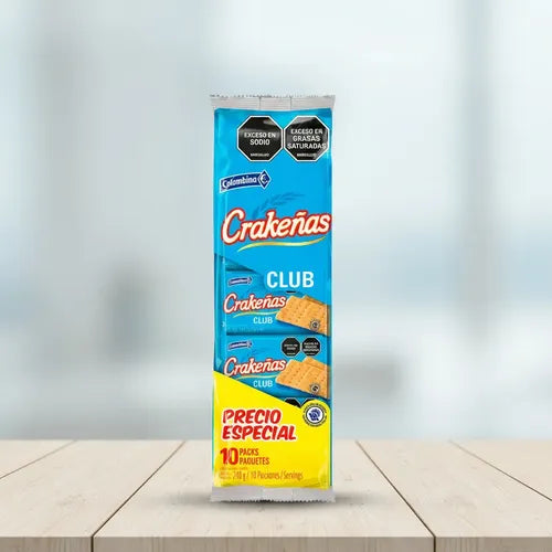 Galletas Crakeñas Club 10 Und P.E.