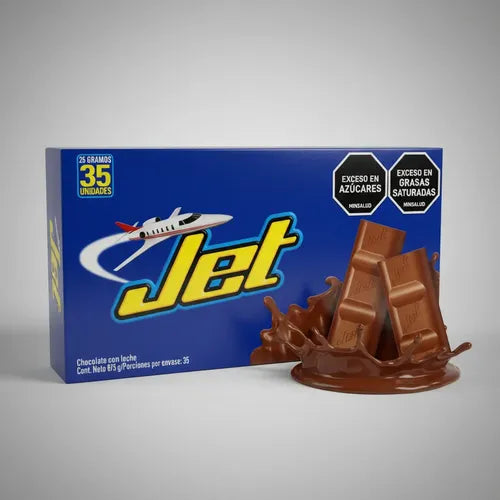 Chocolatina Jet Leche 25 Gr 35 Und