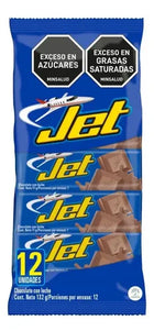 Chocolatina Jet Con Leche 11 Gr 12 Unds