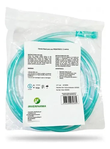 Canula Nasal 2 Mts Neonatal Inverfarma