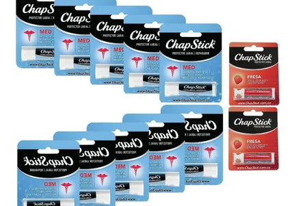 Protector Labial Chapstick 10 Unidades + 2 Chapstick