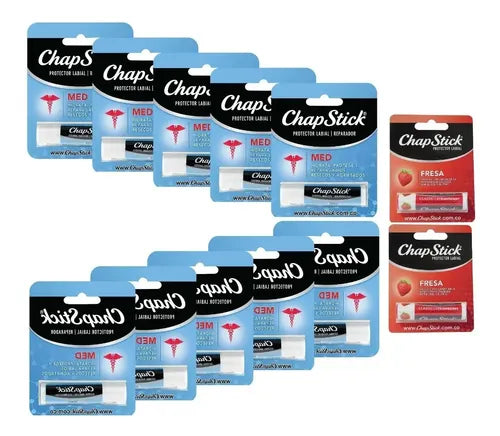 Protector Labial Chapstick 10 Unidades + 2 Chapstick
