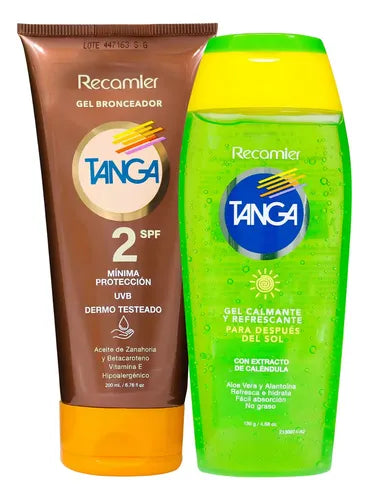 Bronceador  Tanga Gel Spf2 200 Ml+ Gel After 130Ml