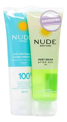 Protector Nude Spf100 120Ml+Gel Post Solar 120Ml
