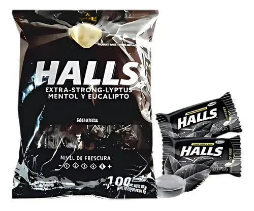 Halls Extra Strong Pepa 100 Unidades
