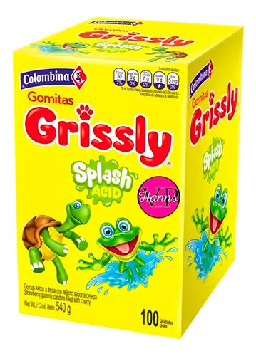 Gomas Grisly Splash Ácidos 100 Unds