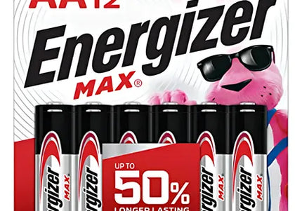 Pila Energizer Max Alkalina AA 12 Unidades