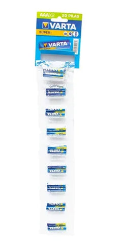 Pila Varta Carbon AAA Tira 20 Unidades