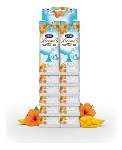 Maquina Schick Xtreme-3 P/D Hawaiian Tropic 12 Und