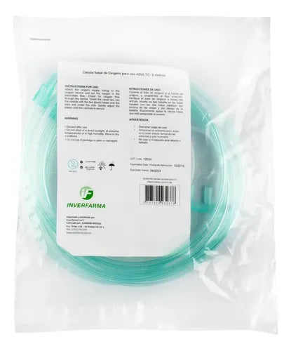 Canula Nasal 2 Mts Adulto Inverfarma