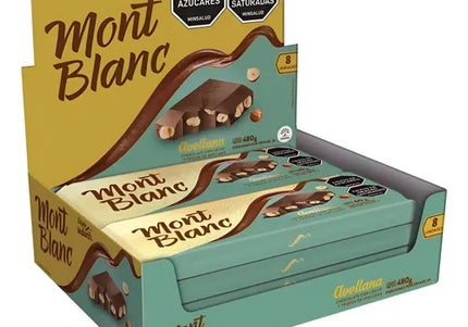 Chocolatina Mont Blanc Avellana 60G 8Und