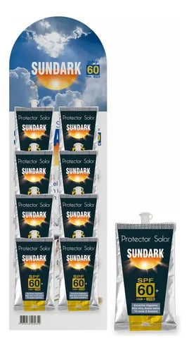 Bloqueador Sundark Adultos 8 Sobres 10 Gramos