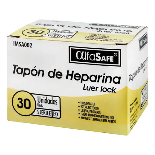 Adaptador Alfasafe Heparina 30 Unidades