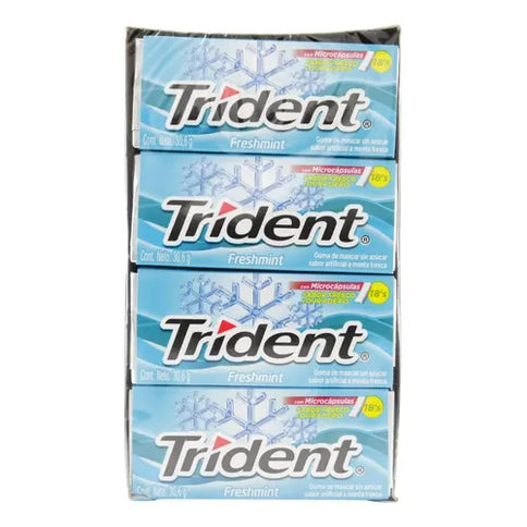 Chicle Trident Fresh Mint 12 Unidades