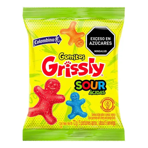 Gomas Grissly Sour 72 Gr