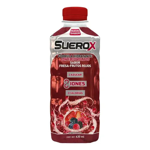 Suerox Bebida Hidratante Energética sabor a Frutos Rojos 630 Ml