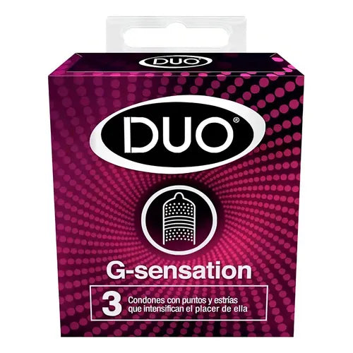 PRESERVATIVO DUO G SENSATION 3 UND