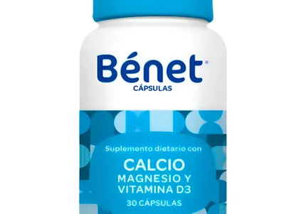 Suplemento Benet Calcio Magnesio 30 Cap