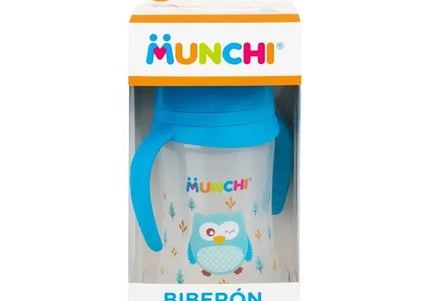 Biberon Munchi Boca Angosta Con Manijas 8 Oz