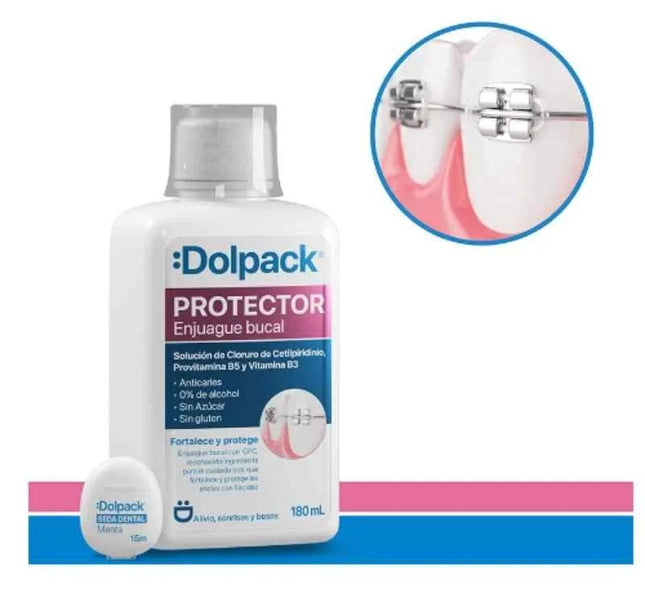 Enjuague Bucal Dolpack Protector 180Ml+Seda