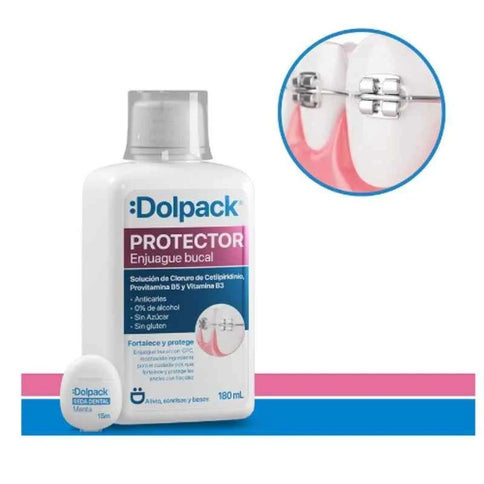 Enjuague Bucal Dolpack Protector 180Ml+Seda
