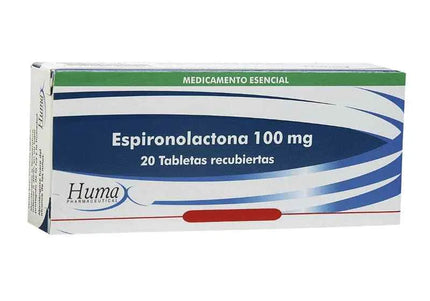Espironolactona 100 Mg 20 Tabletas Hp