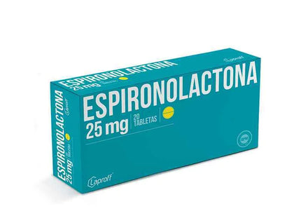 Espironolactona 25 Mg 20 Tabletas