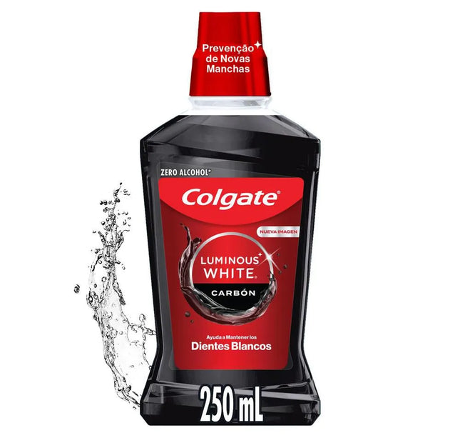 Enjuague Colgate Luminous White Carbon 250 Ml