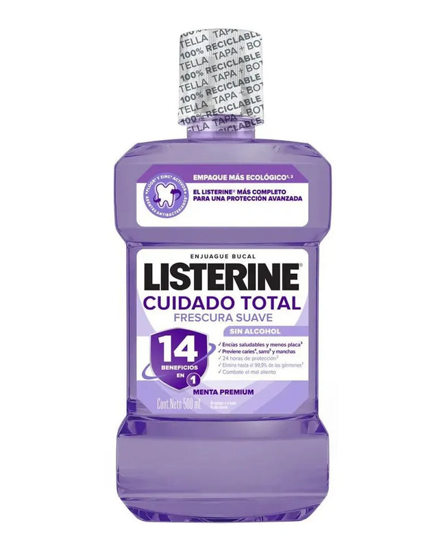 LISTERINE CUIDADO TOTAL 500 ML