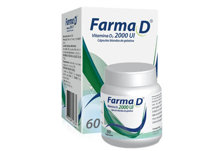 Farma D Vitamina D3 2000Ui 60 Capsulas