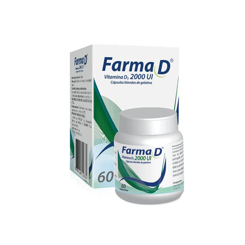 Farma D Vitamina D3 2000Ui 60 Capsulas