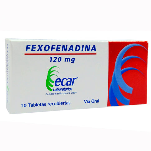 Fexofenadina 120 Mg 10 Tbs Ecar