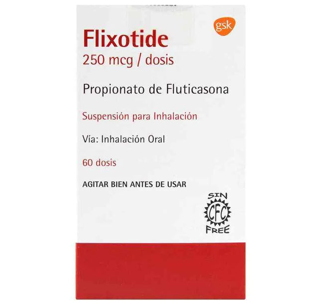 Flixotide Inhalador 250 Mc 60 Dosis