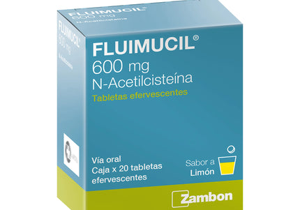 Fluimucil Efervecente 600 Mg 20 Tabletas